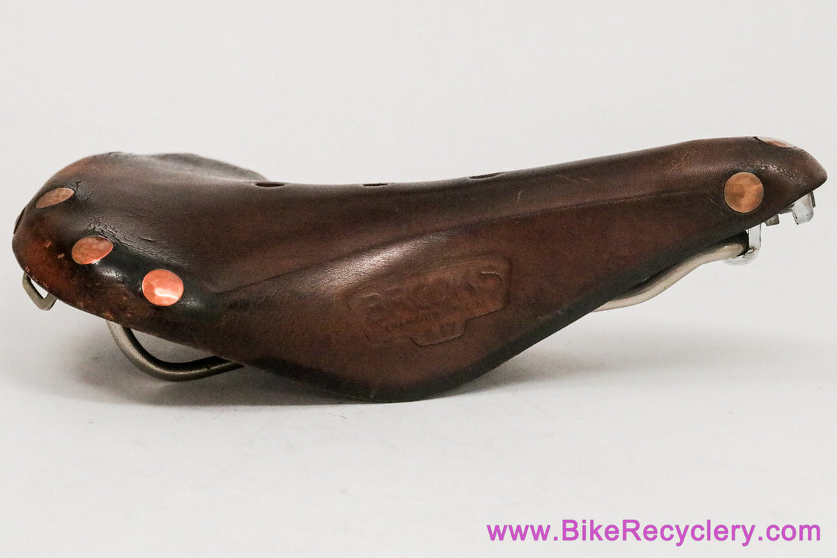 Brooks B17 Champion Special Large Copper Rivet Saddle: Antique Brown (EXC, Lovely Patina)