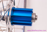 Phil Wood Classic Cassette Hub / H+Son Archetype Wheelset: Campy 9/10/11/12s - 28/32H - Polished (LOW MILES Near Mint++)