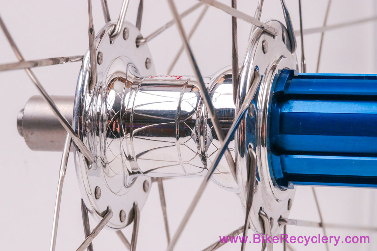 Phil Wood Classic Cassette Hub / H+Son Archetype Wheelset: Campy 9/10/11/12s - 28/32H - Polished (LOW MILES Near Mint++)