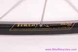 Velocity Aerohead / ZIPP 295/104 Carbon Wheelset: 28/32H - 8sp - Vintage 1990's Road - Carbon Hubs