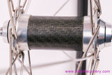 Velocity Aerohead / ZIPP 295/104 Carbon Wheelset: 28/32H - 8sp - Vintage 1990's Road - Carbon Hubs
