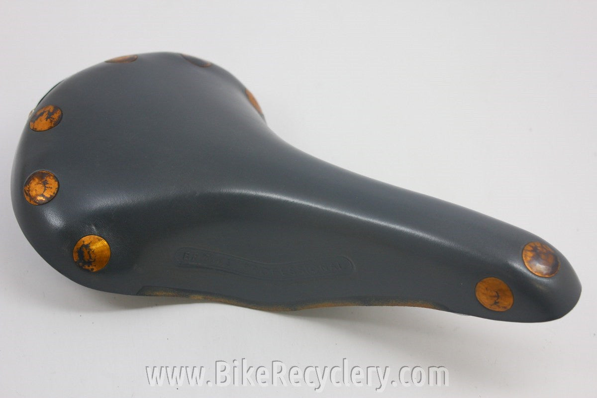 NIB/NOS Brooks Professional Special Saddle: Limited Edition Grey, 1980's