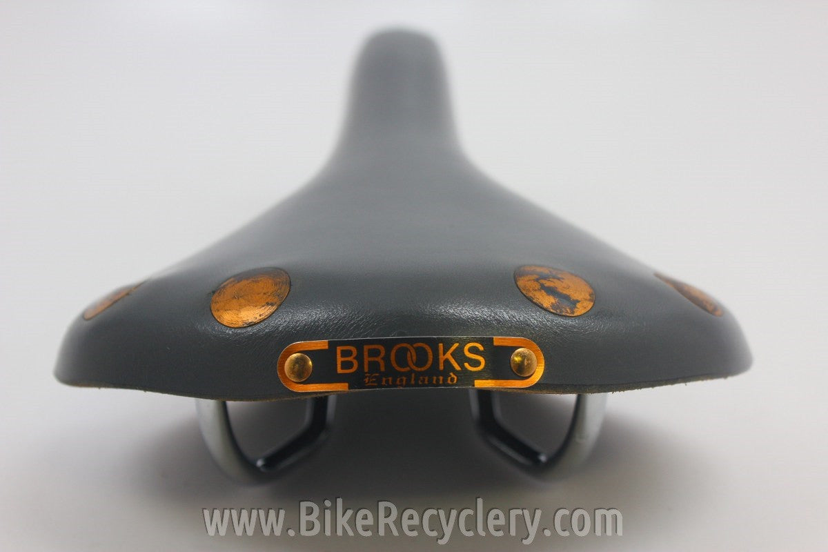 NIB/NOS Brooks Professional Special Saddle: Limited Edition Grey, 1980's