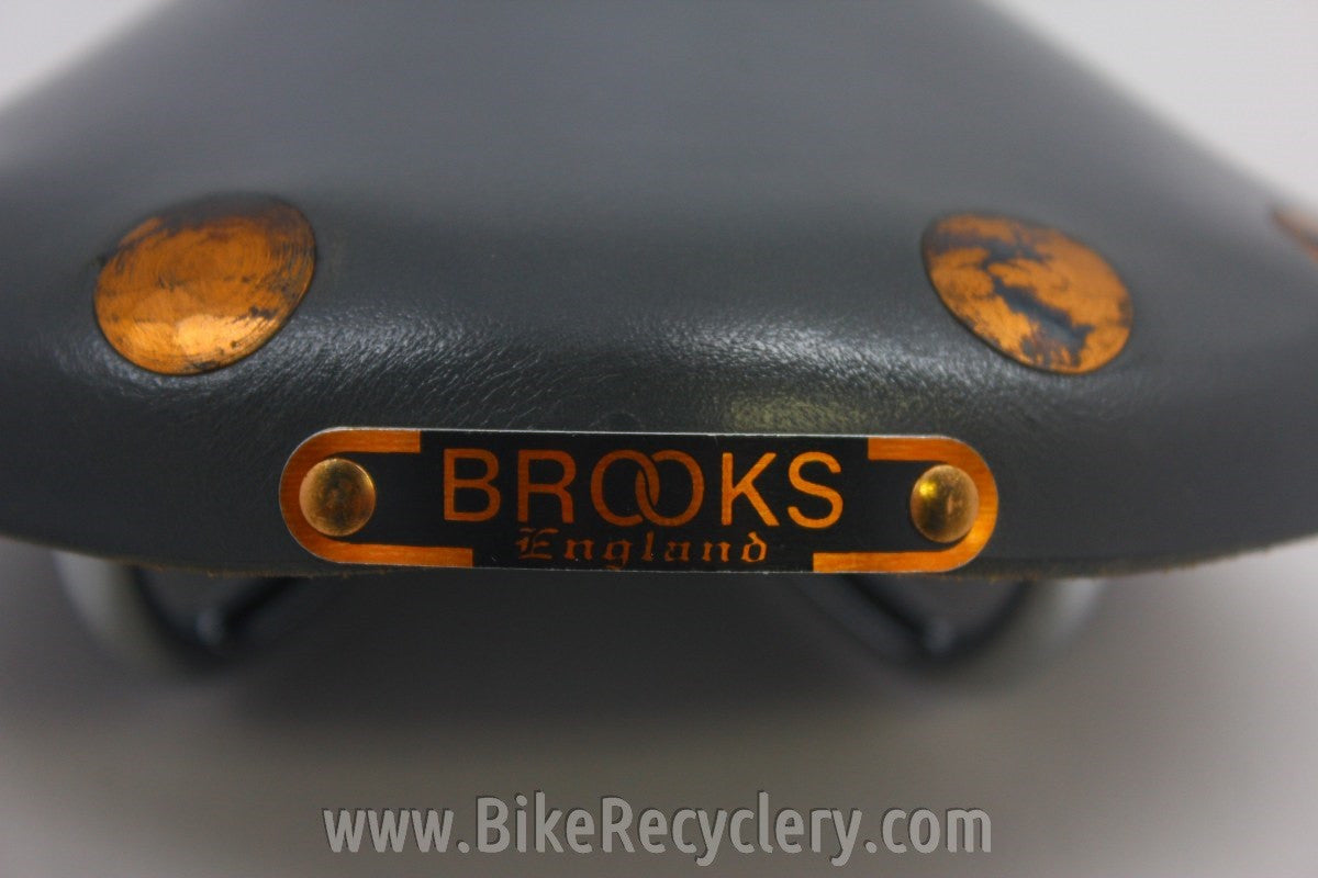 NIB/NOS Brooks Professional Special Saddle: Limited Edition Grey, 1980's