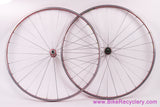 Mavic Helium SUP Tubular Wheelset: Red! 26/28H - Shimano 8/9/10s - Vintage 1990's