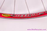 Mavic Helium SUP Tubular Wheelset: Red! 26/28H - Shimano 8/9/10s - Vintage 1990's