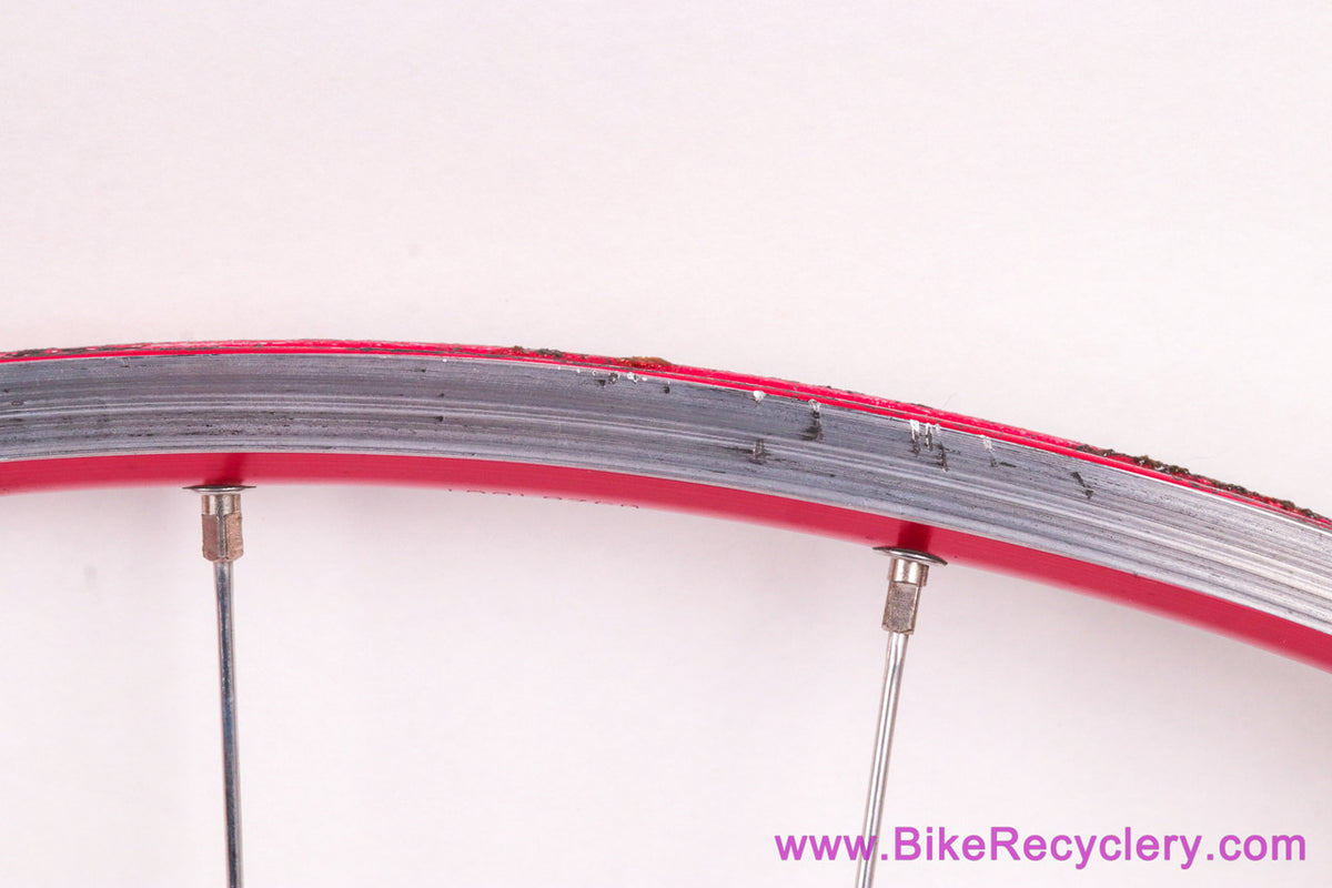 Mavic Helium SUP Tubular Wheelset: Red! 26/28H - Shimano 8/9/10s - Vintage 1990's