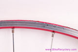 Mavic Helium SUP Tubular Wheelset: Red! 26/28H - Shimano 8/9/10s - Vintage 1990's