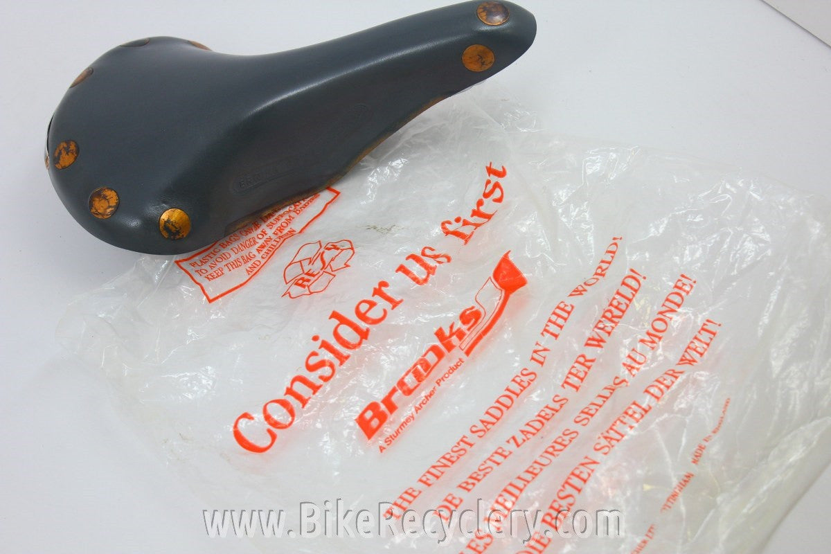 NIB/NOS Brooks Professional Special Saddle: Limited Edition Grey, 1980's
