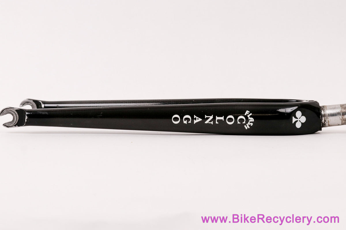 Colnago Flash Carbon Fork: 1" - Black - Vintage 2000's (EXC)