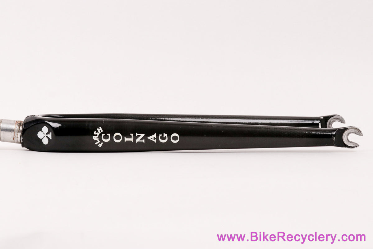 Colnago Flash Carbon Fork: 1" - Black - Vintage 2000's (EXC)