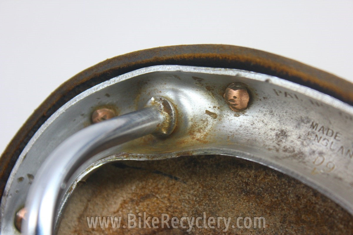 1959 Brooks B17 CAMPAGNOLO MODEL Leather Saddle Narrow Rails Black RARE