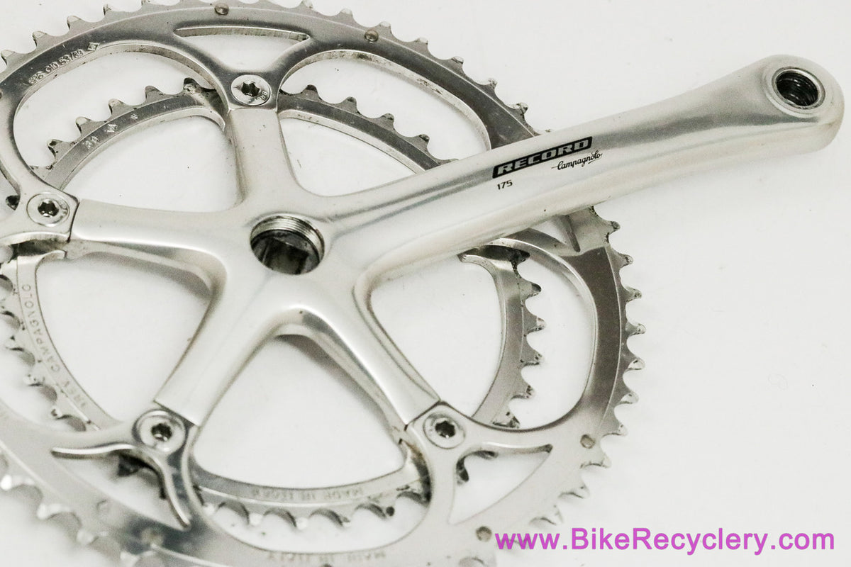 Campagnolo Record 10 Speed Crankset: Square Taper - 175mm x 53/39t - Silver/Alloy - FC02-RE (Near Mint)