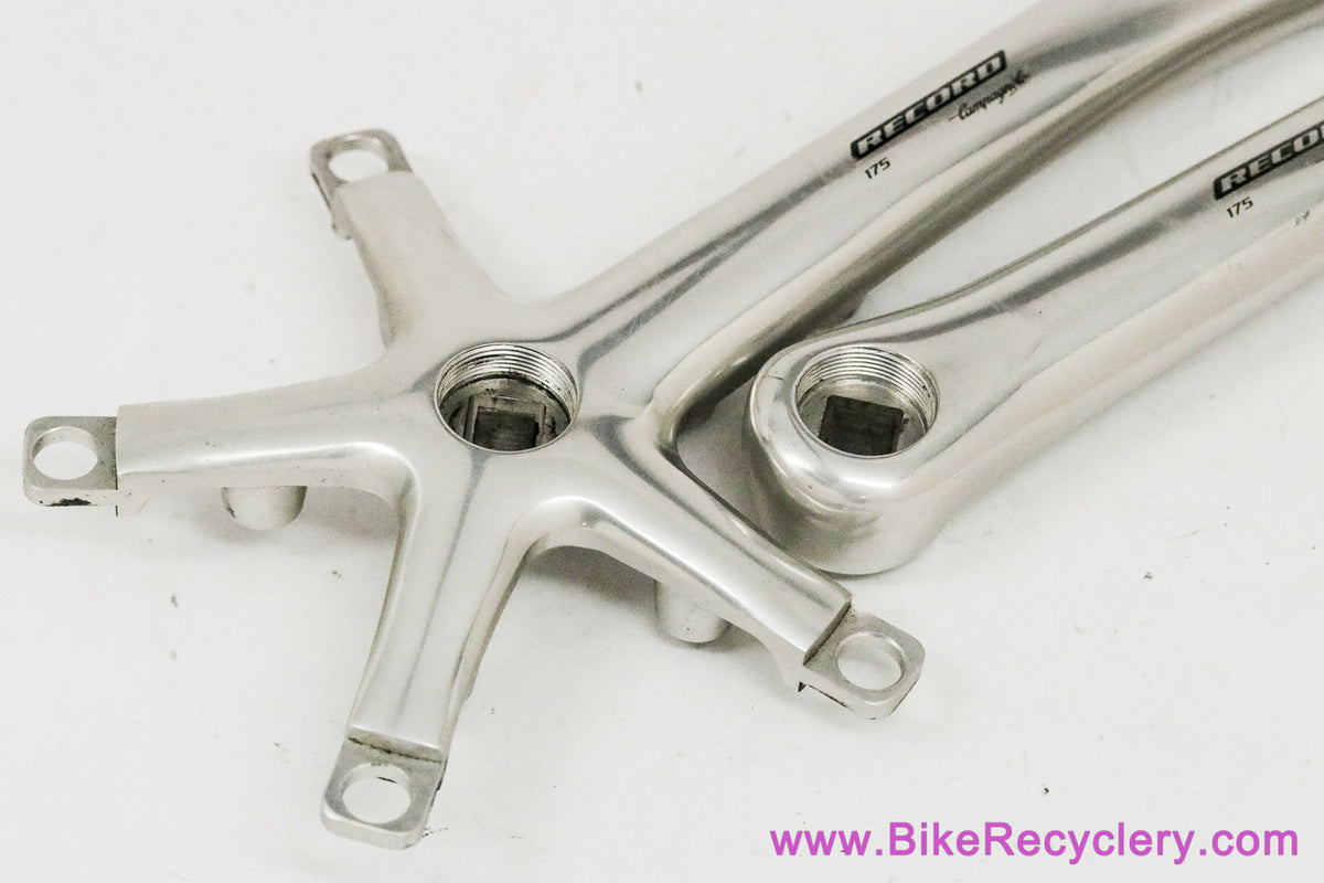 Campagnolo Record 10 Speed TRIPLE Crank Arms: Square Taper - 175mm x 53/39t - Silver/Alloy - FC02-RE (Near Mint)