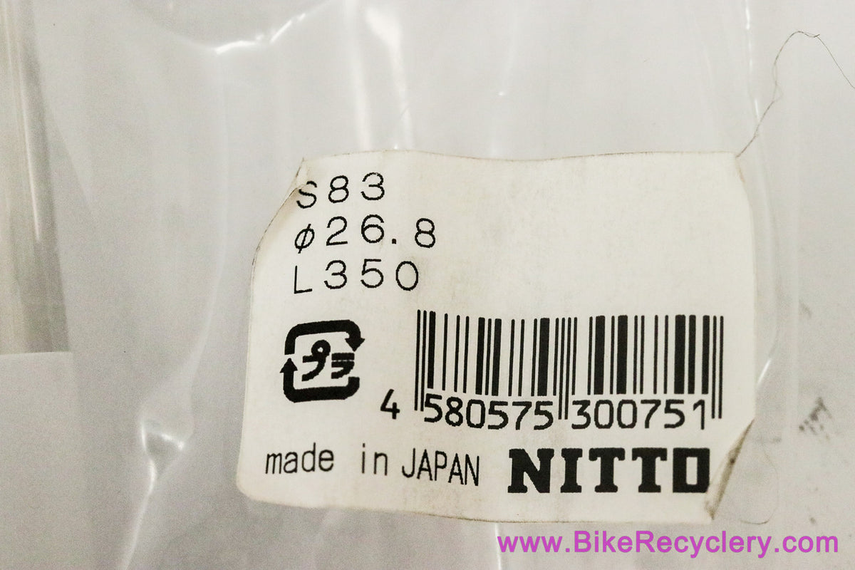 Nitto S83 Frog Two Bolt Seatpost: 26.8mm x 350mm - Silver (NEW)