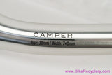 Steve Potts Cycles Camper Riser Bar B831: Silver - 740mm x 31.8mm - 38mm Rise - 18D Sweep (New)