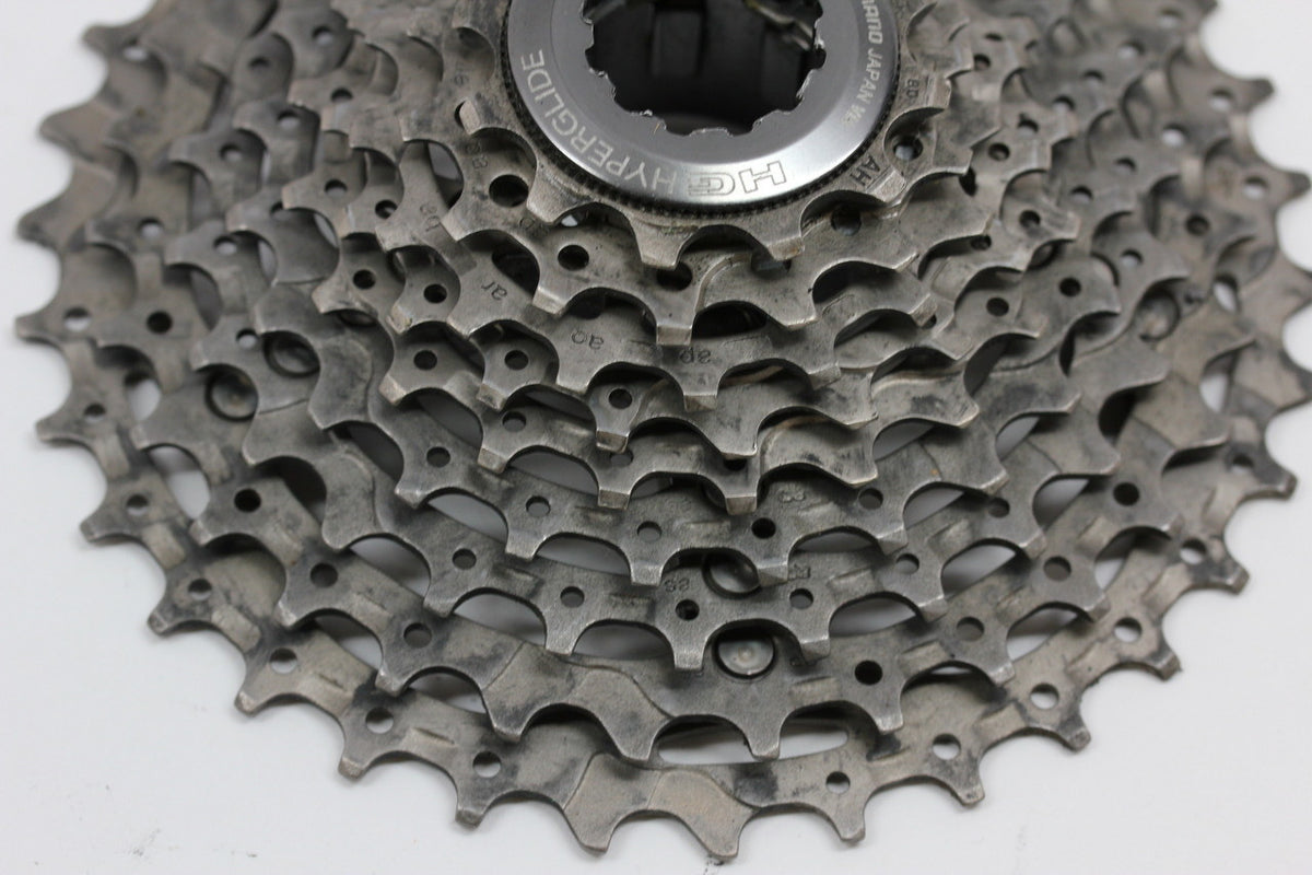 Shimano XTR CS-M960 9 Speed Cassette: 12-34t - Ti & Alloy (near mint)