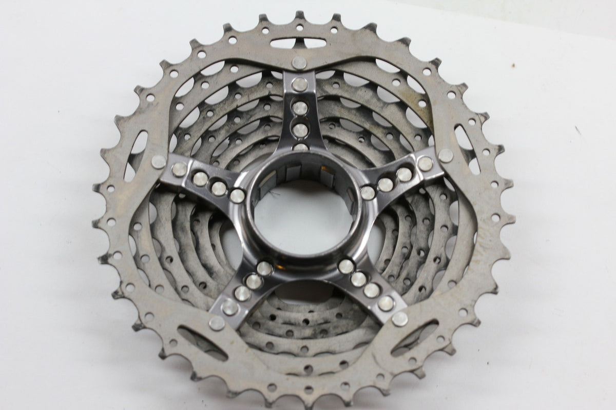 Shimano XTR CS-M960 9 Speed Cassette: 12-34t - Ti & Alloy (near mint)