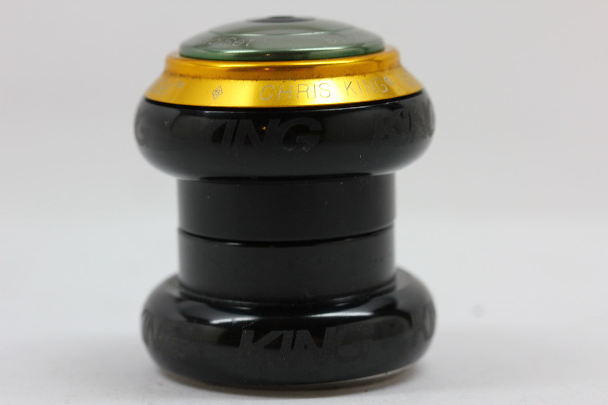 Chris King Threadless Headset: 1 1/8" NoThreadSet - Sotto Vocce Black / Green / Gold
