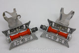 Hobbs of Barbican Lytaloy Pedals & GB Professional Toe Clips: 1940's English, RARE