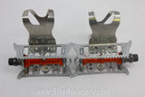 Hobbs of Barbican Lytaloy Pedals & GB Professional Toe Clips: 1940's English, RARE