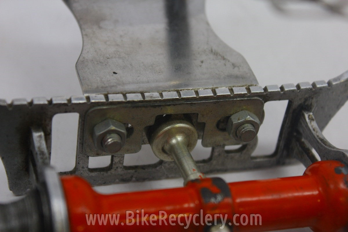 Hobbs of Barbican Lytaloy Pedals & GB Professional Toe Clips: 1940's English, RARE