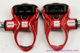 LOOK A5.1 Multitensor Clipless Pedals: Red - Cleats (Near Mint+, Barely Used)