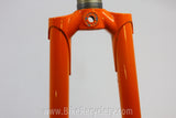 Waterford Steel Fork: Henry James Crown & Dropouts, Fender Eyelets, Molteni Orange 1" Ahead New Take-Off