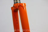 Waterford Steel Fork: Henry James Crown & Dropouts, Fender Eyelets, Molteni Orange 1" Ahead New Take-Off