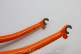 Waterford Steel Fork: Henry James Crown & Dropouts, Fender Eyelets, Molteni Orange 1" Ahead New Take-Off