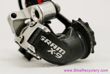 SRAM X9 Rear Derailleur: 9s / 10s - Mid Cage - Silver/Black w/ Red Pulley
