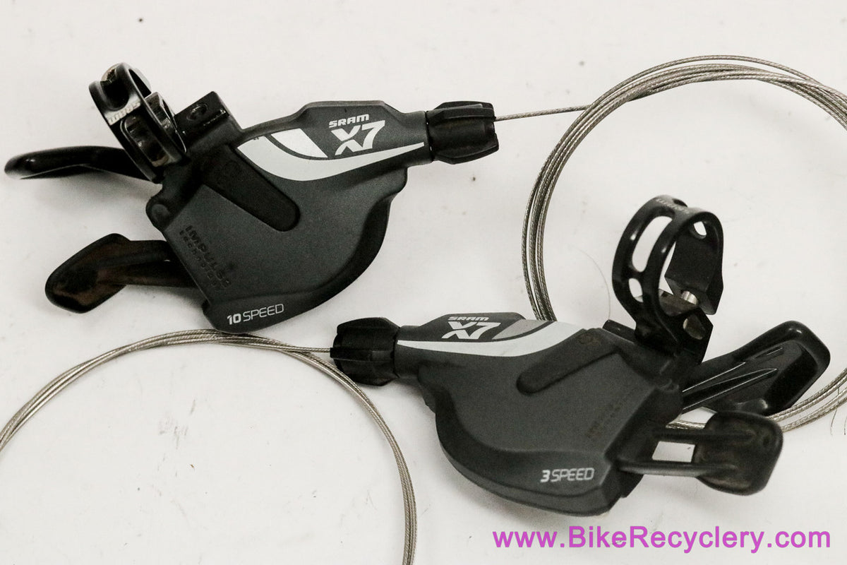 SRAM X7 10-Speed Trigger Shifters Set: Matchmaker Clamps (Near Mint)