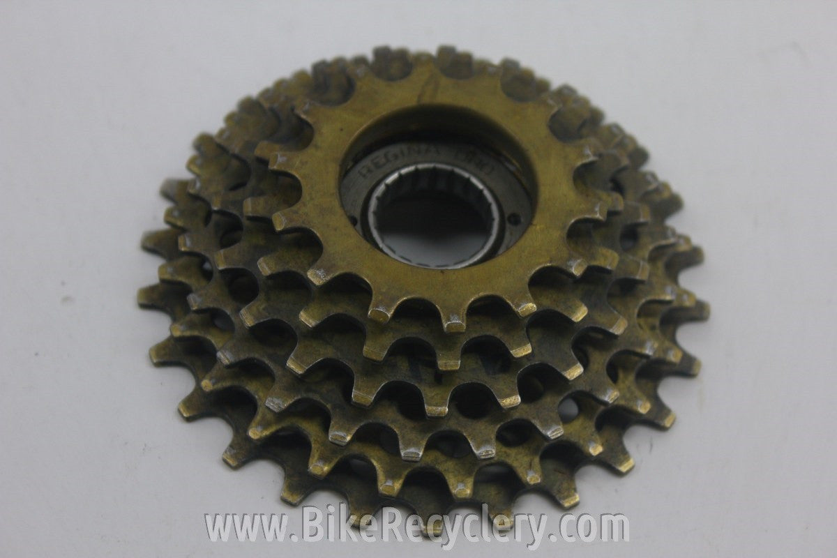 Regina Oro 6 Speed Freewheel: 14-26t, Gold