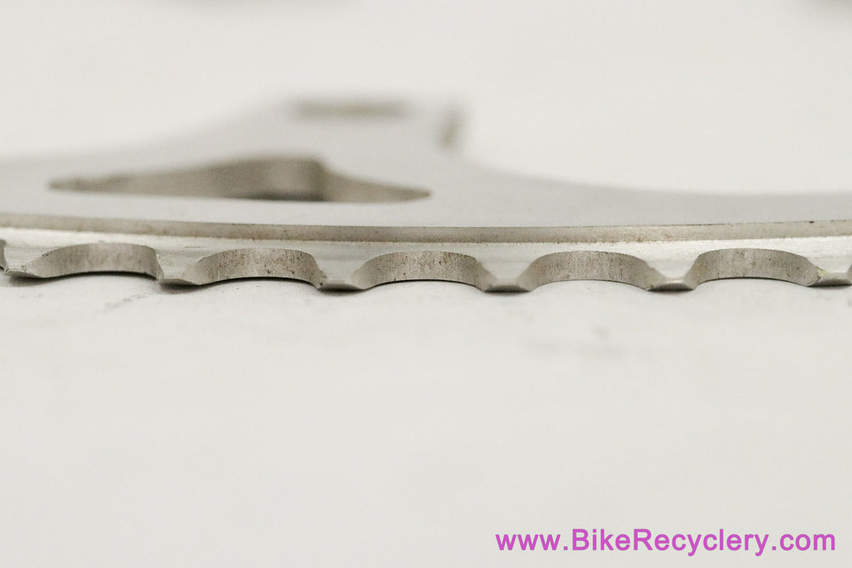 NOS Stronglight Tevano 68t x 144mm TT Chainring: Time Trial - Silver - Vintage 1980's