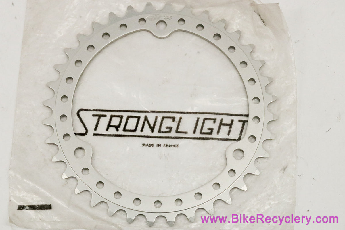 NIB/NOS Stronglight TS Touring Sport Chainring: 36t 3 Bolt - Drillium / Lightened