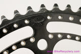 Stronglight 104 Ter / 105 Ter Chainring: 56t x 122mm BCD - Black Ano - Drillium (Near Mint)