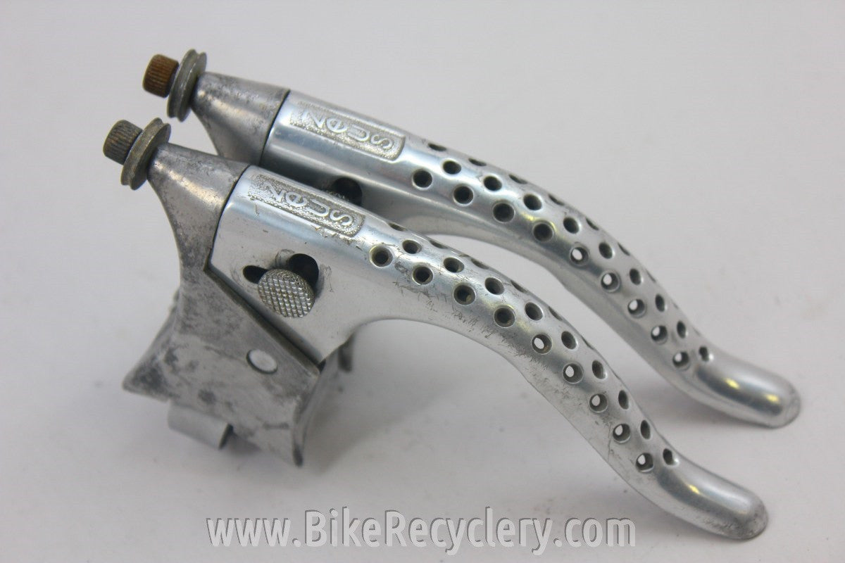 Zeus Drilled Brake Levers: 1960's / 70's, Unique Quick Releases