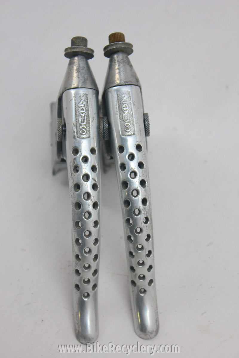 Zeus Drilled Brake Levers: 1960's / 70's, Unique Quick Releases