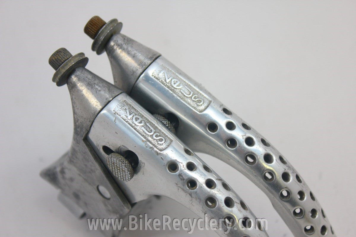 Zeus Drilled Brake Levers: 1960's / 70's, Unique Quick Releases