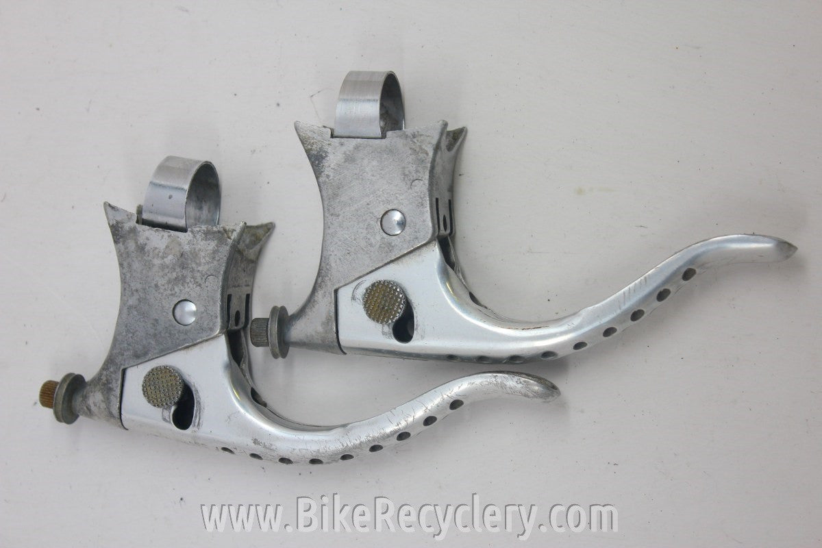 Zeus Drilled Brake Levers: 1960's / 70's, Unique Quick Releases
