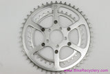 TA Pro 5 Vis Cyclotouriste #2235 Chainring Set: 48t / 36t - Ref 75 Domed Bolts (Near Mint+)