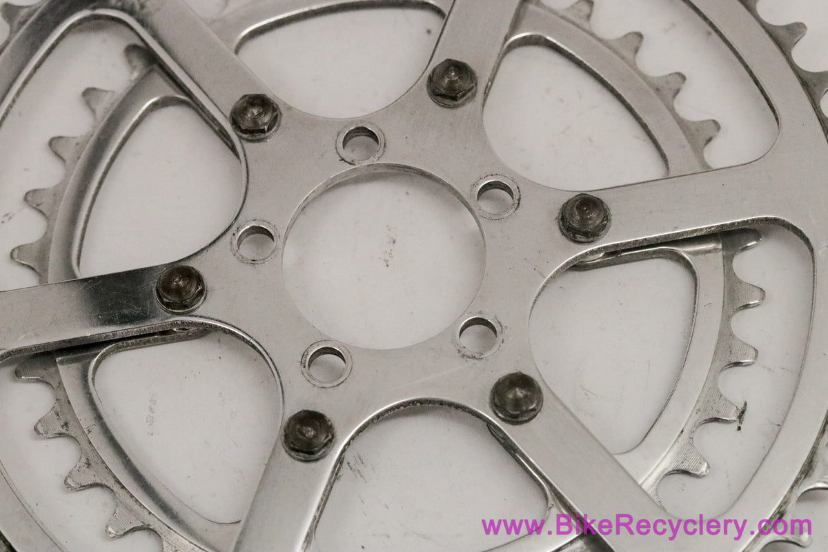 TA Pro 5 Vis Cyclotouriste #2235 Chainring Set: 48t / 36t - Ref 75 Domed Bolts (Near Mint+)