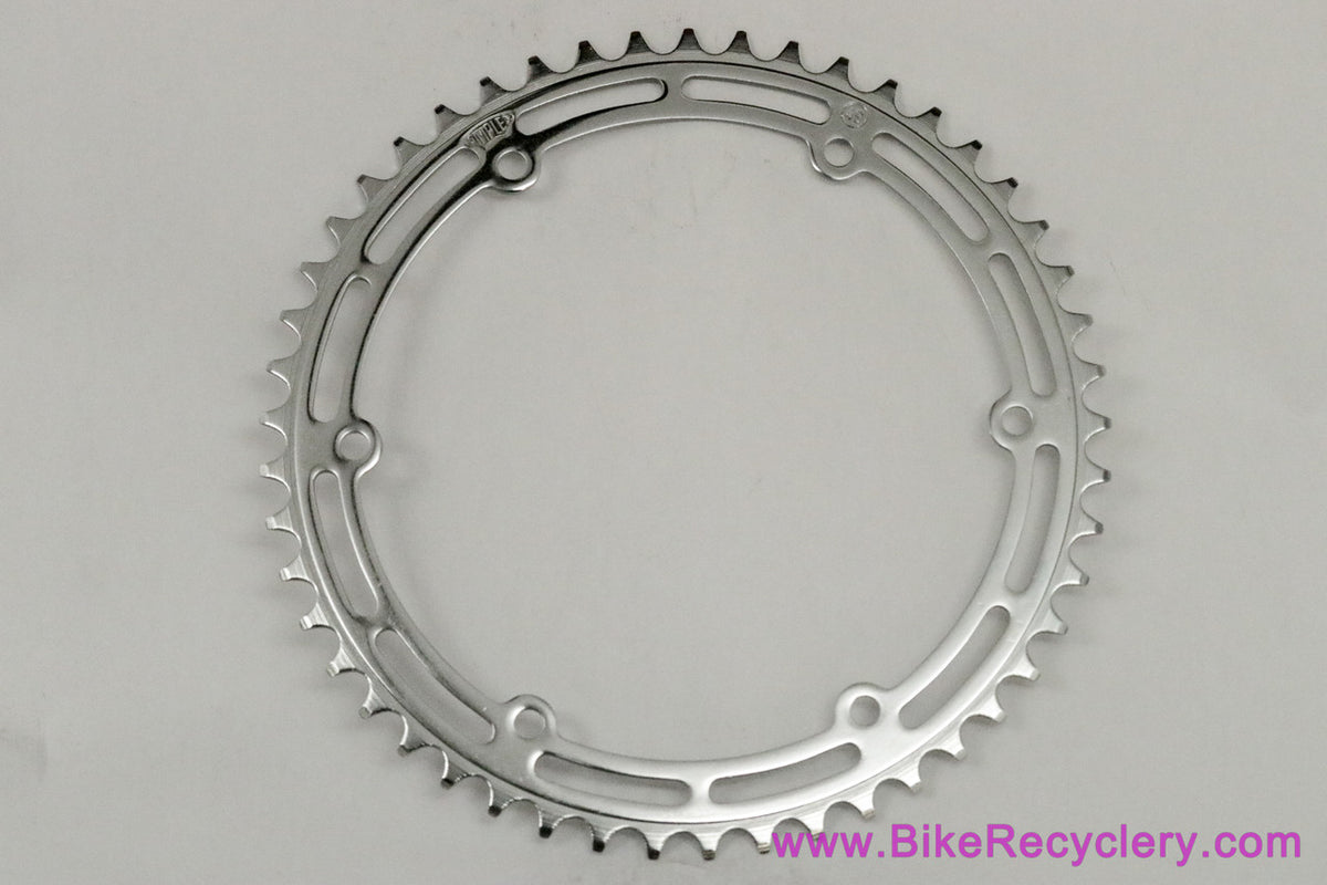NOS Simplex Competition Chainring: 49t - 6-Bolt - 1940's 1950's - Chrome