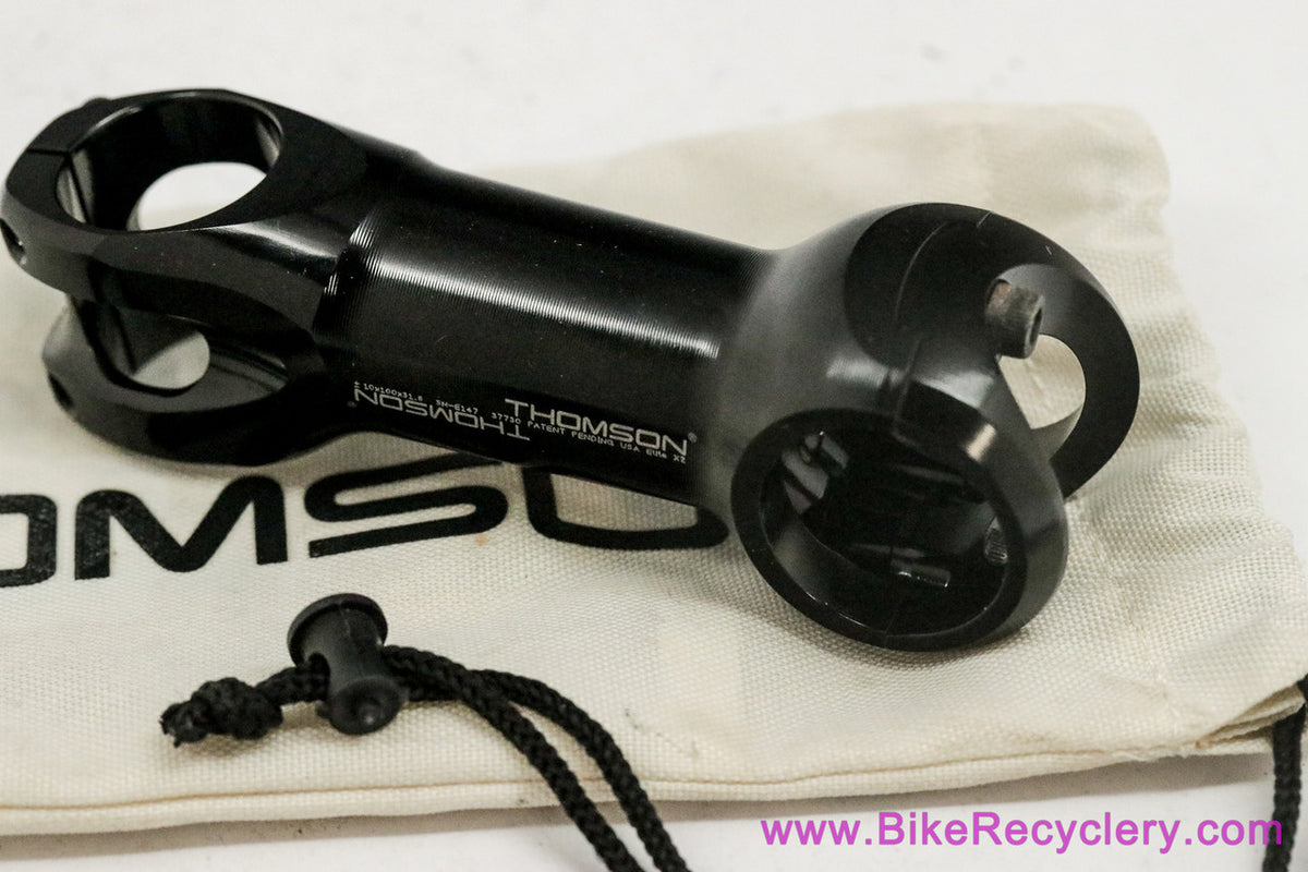 Thomson X2 Road Stem: 1 1/8" x 100mm x 31.8mm - 10D - Black (NEW)