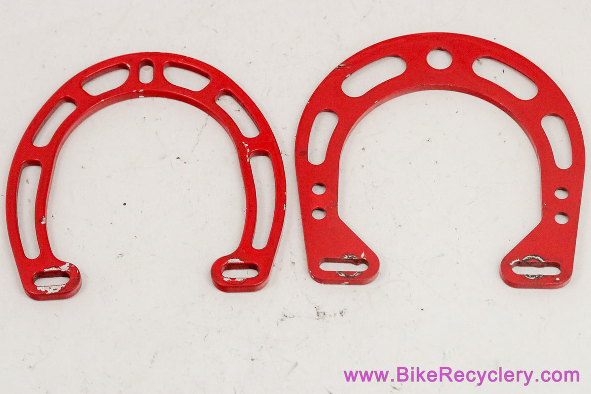 Cantilever Brake Booster Set: Front/Rear - Vintage 1990's - Red