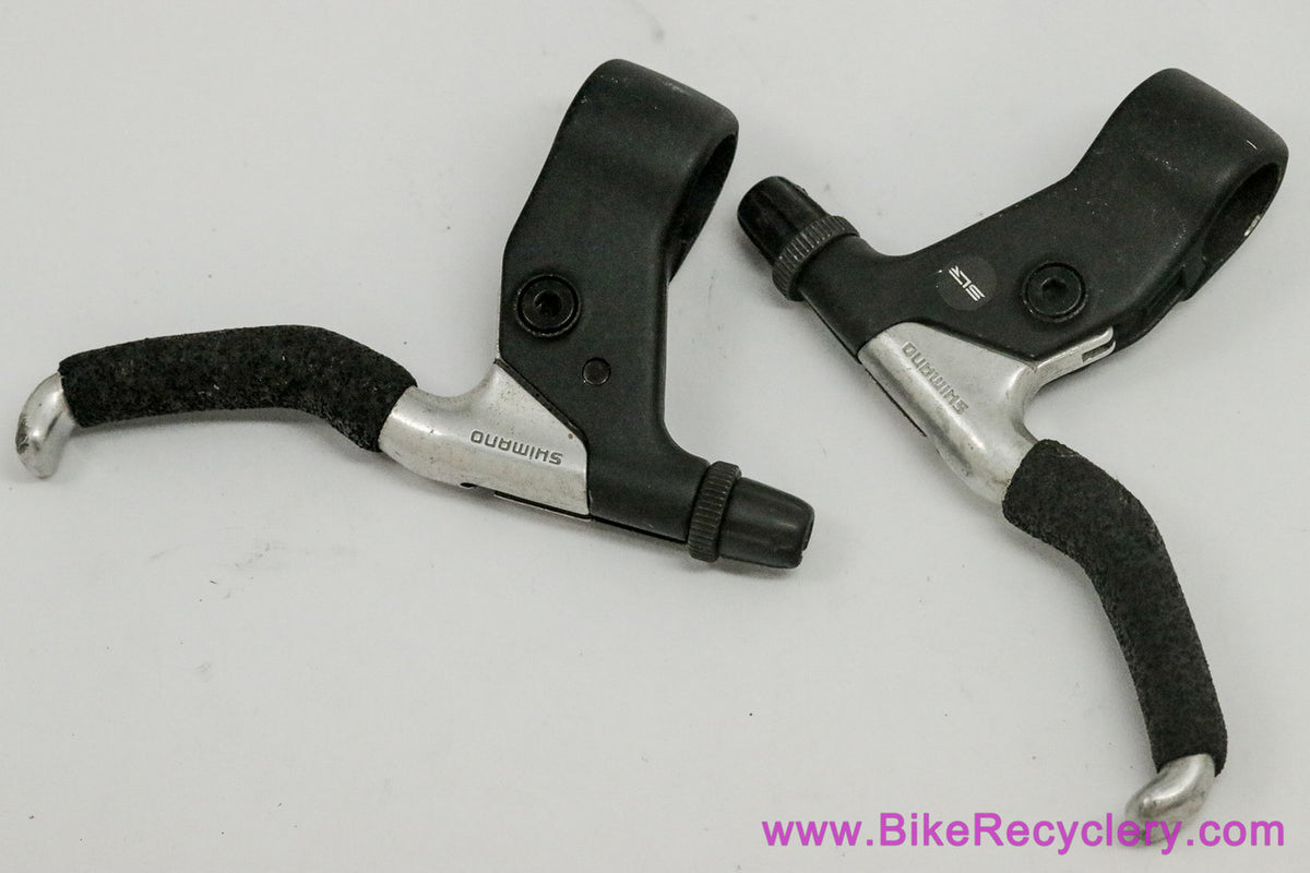 Shimano Deore BL-MT63 Cantilever Brake Levers: Silver/Black - Foam Covers (EXC)