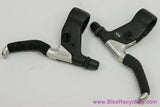 Shimano Deore BL-MT63 Cantilever Brake Levers: Silver/Black - Foam Covers (EXC)