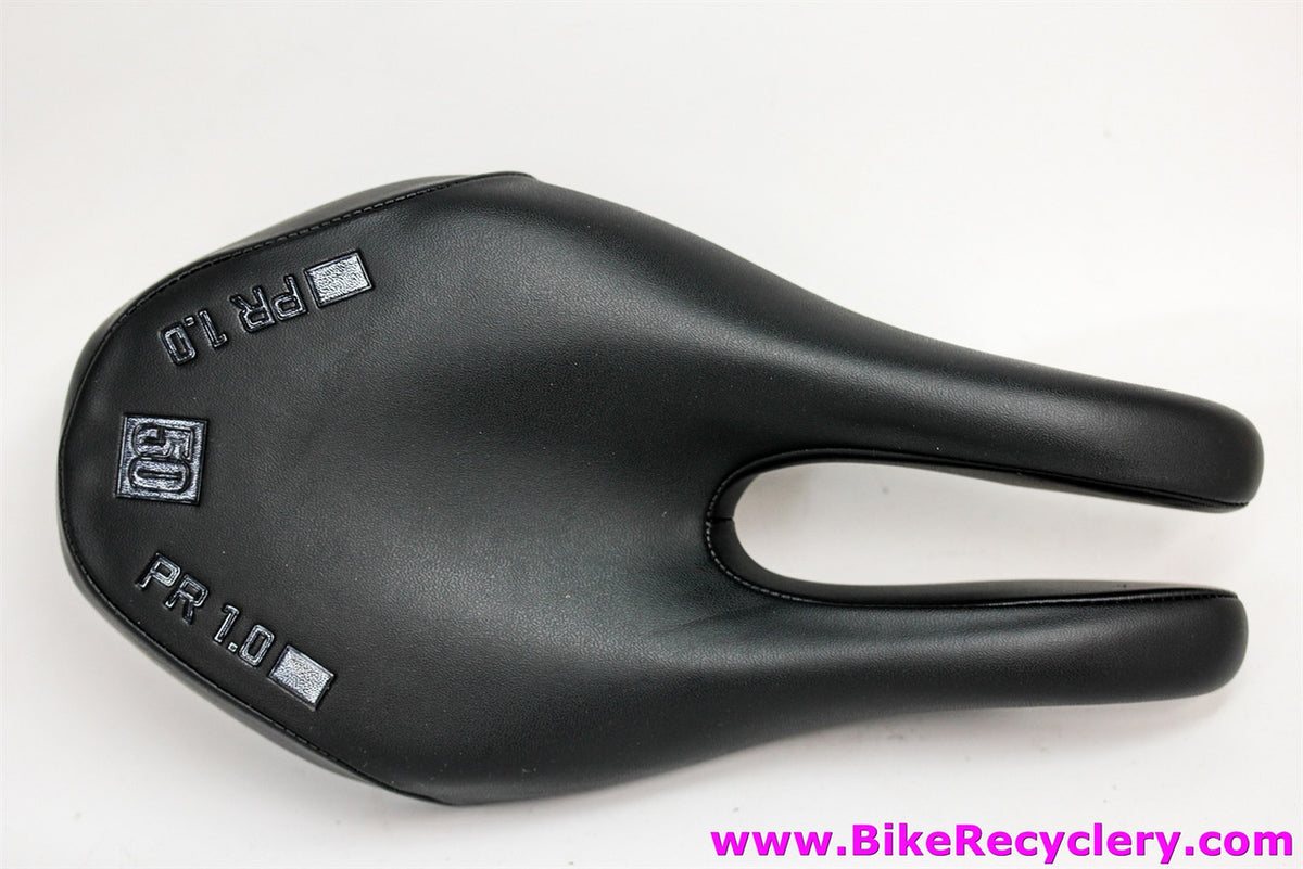 ISM PR 1.0 Noseless Saddle: Black - Steel Rails (NEW)