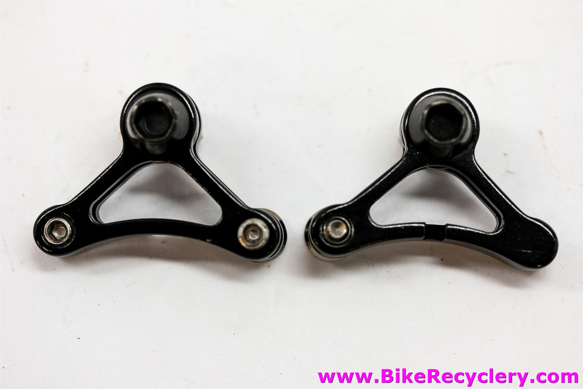 Tektro Alloy Cantilever Cable Carrier: Tri-Dangle Style - Black - Pair (NEW)