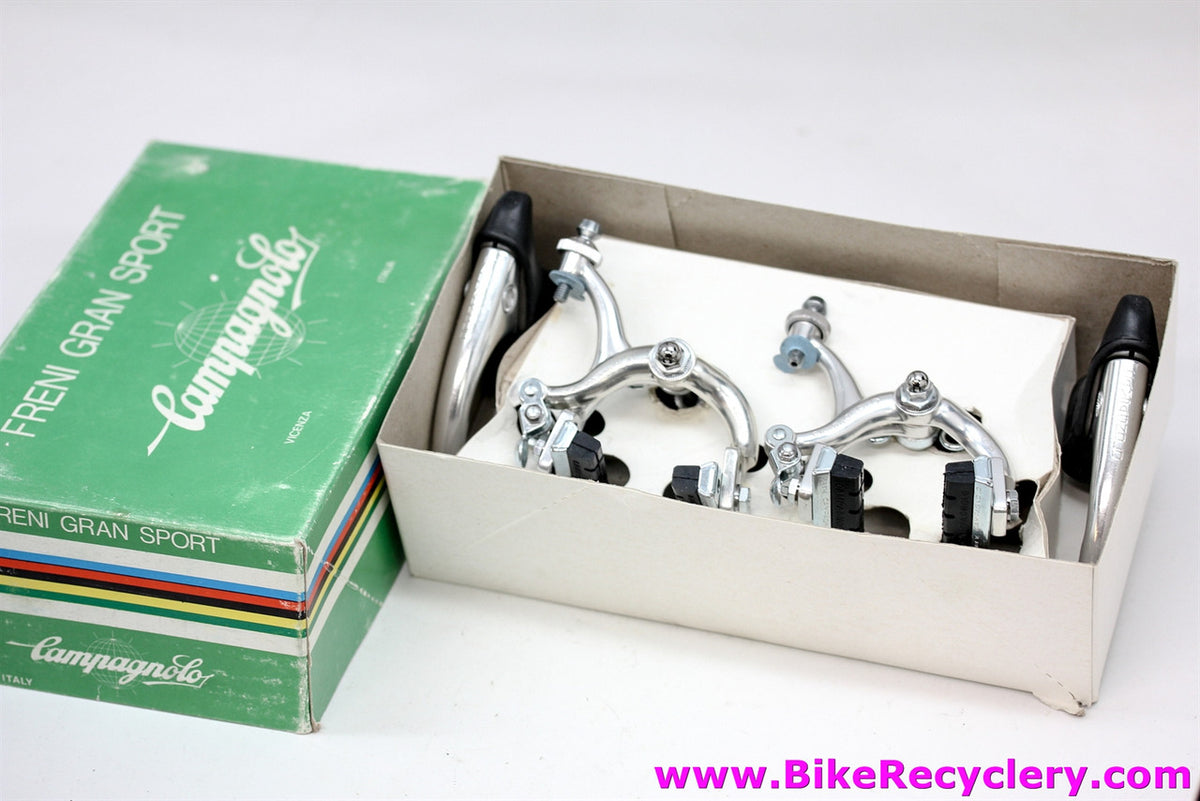 NIB/NOS Campagnolo Gran Sport Brakeset: Calipers & Levers w/ Black Hoods
